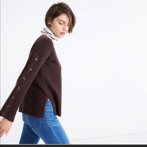 Madewell button sleeve sweater- size small